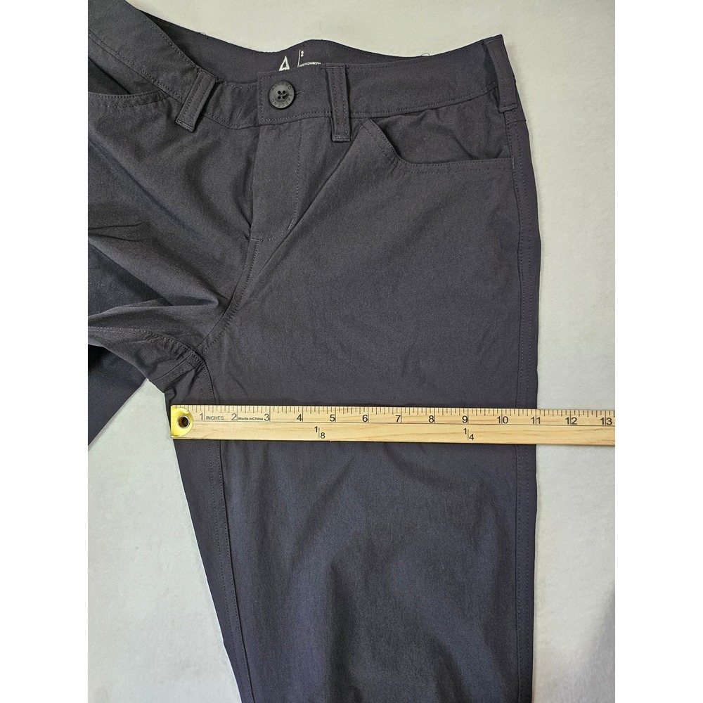 Ascend Tech Roll Up Hiking Pants Womens 2 Black Straight Leg Lightweight Outdoor - Picture 14 of 16